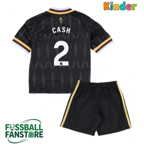 Aston Villa Matty Cash #2 Replik Auswärtstrikot Kinder 2026-27 Kurzarm (+ Kurze Hosen)